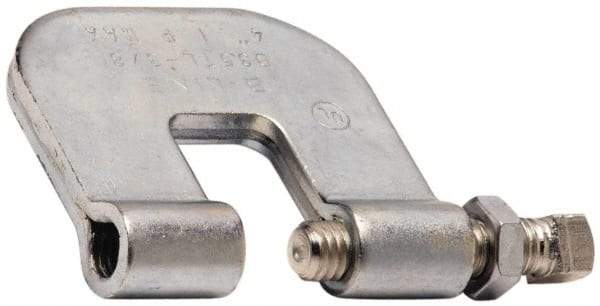 Cooper B-Line - 3/4" Max Flange Thickness, 3/8" Rod Steel C-Clamp with Locknut - 300 Lb Capacity, ASTM A1011 Carbon Steel - Makers Industrial Supply