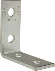 Cooper B-Line - Zinc Plated Carbon Steel 90° Strut Fitting - 1/2" Bolt, 4 Holes, Used with Cooper B Line Channel & Strut (All Sizes Except B62 & B72) - Makers Industrial Supply