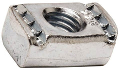 Cooper B-Line - 3/8" Rod, Zinc Plated Carbon Steel Channel Strut Nut with O Spring - 1100 Lb Capacity, 3/8" Bolt, 1 Hole, Used with Cooper B Line B11, B12, B22, B24, B26 & B32 Channel & Strut - Makers Industrial Supply