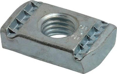 Cooper B-Line - 1/2" Rod, Zinc Plated Carbon Steel Spring Channel Strut Nut with O Spring - 2000 Lb Capacity, 1/2" Bolt, 1 Hole, Used with Cooper B Line B42, B52, B54 & B56 Channel & Strut - Makers Industrial Supply