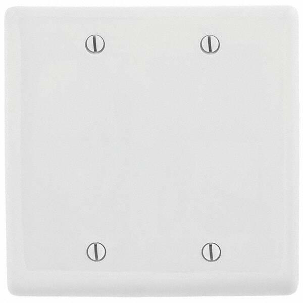 Hubbell Wiring Device-Kellems - Wall Plates Wall Plate Type: Blank Wall Plate Color: White - Makers Industrial Supply