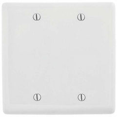 Hubbell Wiring Device-Kellems - Wall Plates Wall Plate Type: Blank Wall Plate Color: White - Makers Industrial Supply