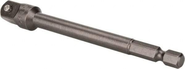 Proto - 3/8" Square Size Hex to Square Adapter - 1/4" Hex Drive, 4" OAL - Makers Industrial Supply