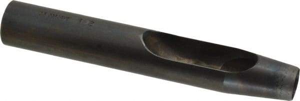 Made in USA - 1/2" Hollow Punch - 5" OAL, Steel - Makers Industrial Supply