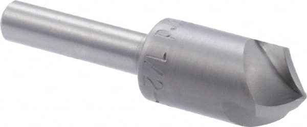 M.A. Ford - 1/2" Head Diam, 1/4" Shank Diam, 3 Flute 100° High Speed Steel Countersink - Makers Industrial Supply