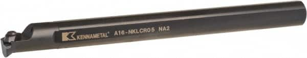 Kennametal - NP.., 5° Lead Angle A-NKLC Internal Right Hand Indexable Profiling Toolholder - 1" Shank Width, 12" Long, Steel, Through Coolant - Makers Industrial Supply