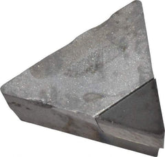 Made in USA - TPG221 Polycrystalline Diamond (PCD) Turning Insert - Uncoated, 60° Triangle, 1/4" Inscr Circle, 1/8" Thick, 1/64" Corner Radius - Makers Industrial Supply