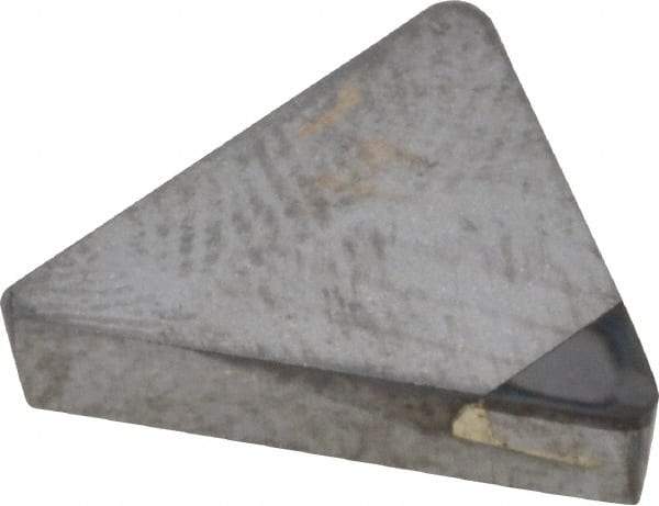 Made in USA - TPG322 Polycrystalline Diamond (PCD) Turning Insert - Uncoated, 60° Triangle, 3/8" Inscr Circle, 1/8" Thick, 1/32" Corner Radius - Makers Industrial Supply