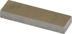 Mitutoyo - 0.15" Rectangular Steel Gage Block - Accuracy Grade 0, Includes Certificate of Inspection - Makers Industrial Supply