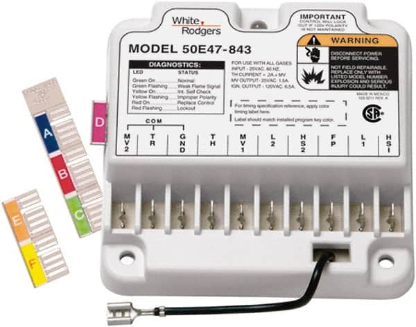 White-Rodgers - 24 VAC, 0.45 Amp, Universal Nonintegrated Hot Surface Ignition Module - For Use with Gas Fired Nonintegrated Ignition Controls - Makers Industrial Supply