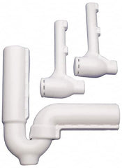 Federal Process - 1-1/2 Inch Pipe, Protect-a-trap Offset Cover Only - White, PVC - Makers Industrial Supply