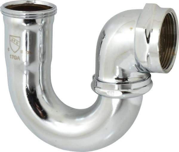 Federal Process - 1-1/2 Outside Diameter, 17 Gauge, Adjustable Sink Traps - Chrome Coated, Brass - Makers Industrial Supply