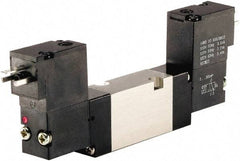 ARO/Ingersoll-Rand - Solenoid Actuator, Solenoid Return, 2 Position, Body Ported Solenoid Air Valve - 120 VAC Input, 1/4 CV, 4 Way, 115 psi, 122° Max Temp - Makers Industrial Supply