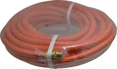 PRO-SOURCE - 1/2" ID x 3/4" OD 50' Long Multipurpose Air Hose - MNPT x MNPT Ends, 300 Working psi, 23 to 150°F, 1/2" Fitting, Orange - Makers Industrial Supply