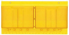 Master Lock - 1 Piece, Empty Polycarbonate Lockout Device and Tag Station - 22 Inch Wide x 11 Inch High x 4-1/8 Inch Deep, Yellow - Makers Industrial Supply