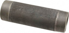 Made in USA - Schedule 80, 2" Diam x 7" Long Black Pipe Nipple - Threaded - Makers Industrial Supply