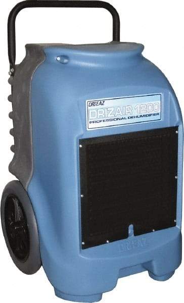 Dri-Eaz - 132 Pint Saturation Capacity, 6.4 Amp, Portable Dehumidifier - 19-1/2" Wide x 32" High x 19-1/2" Deep, 2 Pint Volume Capacity, 1 hp - Makers Industrial Supply