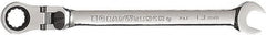 GearWrench - 13mm 12 Point Flexhead Combination Wrench - 8-1/8" OAL, Steel, Full Polish Finish - Makers Industrial Supply