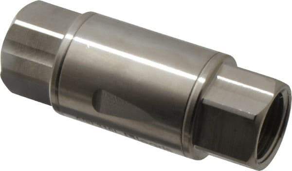 Legris - 1/2" Stainless Steel Check Valve - Unidirectional, FNPT x FNPT, 580 WOG - Makers Industrial Supply