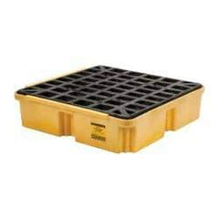 Eagle - 15 Gal Sump, 2,000 Lb Capacity, 1 Drum, Polyethylene Platform - 26" Long x 26" Wide x 6-1/2" High - Makers Industrial Supply