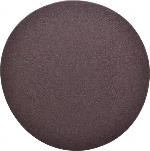 Norton - 6" Diam, 180 Grit Aluminum Oxide Adhesive PSA Disc - Fine Grade, Brown, X Weighted Backing, Flexible - Makers Industrial Supply