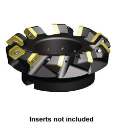 Kennametal - 142.59mm Cut Diam, 40mm Arbor Hole, 9.59mm Max Depth of Cut, 45° Indexable Chamfer & Angle Face Mill - 10 Inserts, SE.W 634... Insert, Right Hand Cut, 10 Flutes, Series KSSM - Makers Industrial Supply