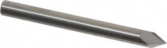 Accupro - 3/16" Diam 2 Flute Single End Solid Carbide Chamfer Mill - Makers Industrial Supply