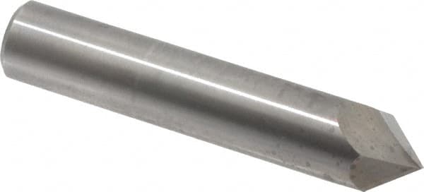 Accupro - 3/4" Diam 2 Flute Single End Solid Carbide Chamfer Mill - Makers Industrial Supply