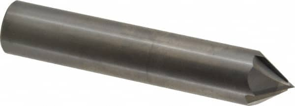 Accupro - 3/4" Diam 4 Flute Single End Solid Carbide Chamfer Mill - Makers Industrial Supply