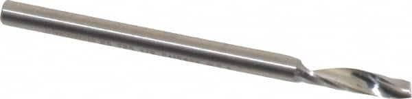 Onsrud - 1/8" Cutting Diam x 1/2" Length of Cut, 1 Flute, Upcut Spiral Router Bit - Uncoated, Right Hand Cut, Solid Carbide, 2" OAL x 1/8" Shank Diam, Single Edge, 21° Helix Angle - Makers Industrial Supply