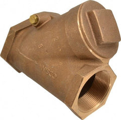 NIBCO - 2" Bronze Check Valve - Y-Pattern, FNPT x FNPT, 400 WOG - Makers Industrial Supply