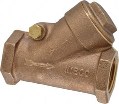 NIBCO - 1" Bronze Check Valve - Y-Pattern, FNPT x FNPT, 600 WOG - Makers Industrial Supply