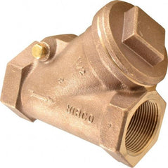 NIBCO - 1-1/2" Bronze Check Valve - Y-Pattern, FNPT x FNPT, 600 WOG - Makers Industrial Supply