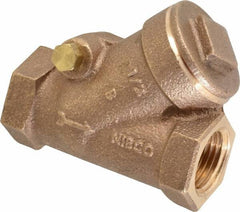 NIBCO - 1/2" Bronze Check Valve - Y-Pattern, FNPT x FNPT, 600 WOG - Makers Industrial Supply