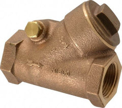 NIBCO - 3/4" Bronze Check Valve - Y-Pattern, FNPT x FNPT, 600 WOG - Makers Industrial Supply