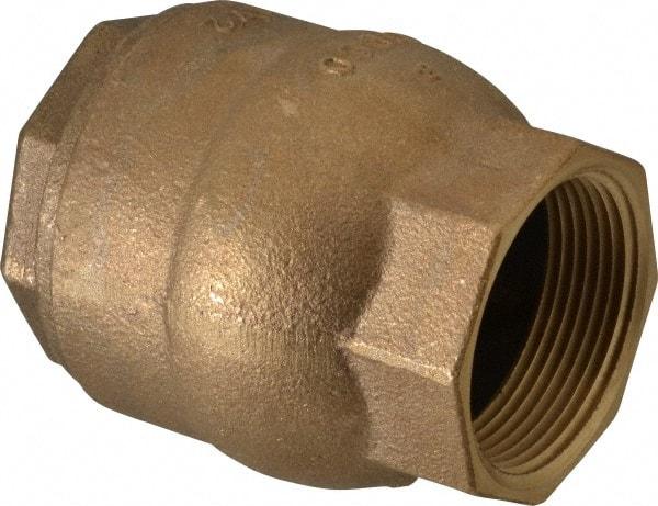 NIBCO - 1-1/2" Bronze Check Valve - Inline, FNPT x FNPT, 250 WOG - Makers Industrial Supply