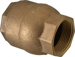 NIBCO - 1-1/2" Bronze Check Valve - Inline, FNPT x FNPT, 250 WOG - Makers Industrial Supply