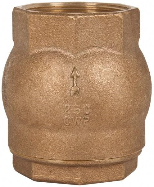 NIBCO - 2" Bronze Check Valve - Inline, FNPT x FNPT, 250 WOG - Makers Industrial Supply