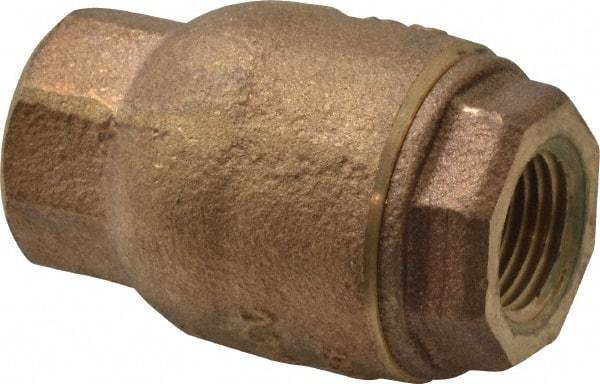 NIBCO - 3/8" Bronze Check Valve - Inline, FNPT x FNPT, 250 WOG - Makers Industrial Supply