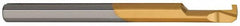 Carmex - 0.04" Groove Width, 0.16" Min Hole Diam, 0.39" Max Hole Depth, Grooving Grooving Tool - 0.04" Projection, 2" OAL, Solid Carbide, Bright Finish - Exact Industrial Supply