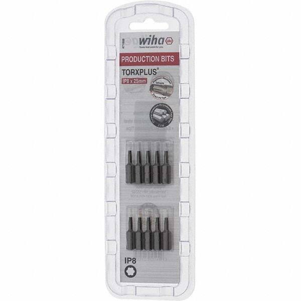 Wiha - 1/4" Drive IP8 Torx Plus Screwdriver Bit - 1" OAL, Insert Bit - Makers Industrial Supply