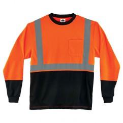 8291BK 2XL ORG/BLK LG SLV T-SHIRT - Makers Industrial Supply