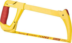 Starrett - 12" Hacksaw Frame - 4-3/8" Throat Depth, Rubber Covered D-Style Handle - Makers Industrial Supply