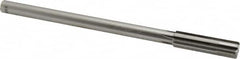 Made in USA - 0.535" Carbide-Tipped 6 Flute Chucking Reamer - Straight Flute, 7/16" Straight Shank, 2" Flute Length, 8" OAL - Makers Industrial Supply