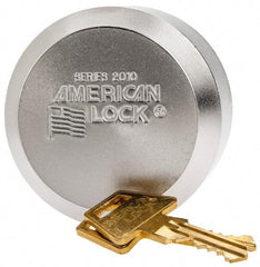 American Lock - Keyed Different Padlock - 3/8" Shackle Diam, Steel - Makers Industrial Supply