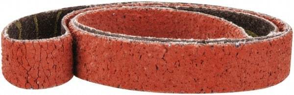 3M - 1/2" Wide x 24" OAL, 40 Grit, Ceramic Abrasive Belt - Ceramic, Coarse, Coated, YF Weighted Cloth Backing, Wet/Dry, Series 777F - Makers Industrial Supply