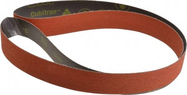 3M - 1-1/2" Wide x 60" OAL, 60 Grit, Ceramic Abrasive Belt - Ceramic, Medium, Coated, YF Weighted Cloth Backing, Wet/Dry, Series 777F - Makers Industrial Supply