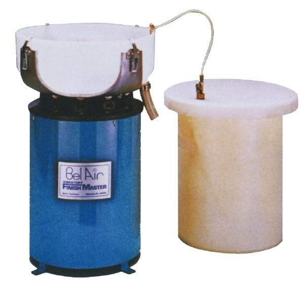 Bel-Air Finishing Supply - 1/10 hp, Vibratory Tumbler - Adjustable Amplitude, Flow Through Drain - Makers Industrial Supply