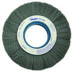 6" Diameter - 2" Arbor Hole - Abrasive Nylon Straight Nylox Wheel - Makers Industrial Supply