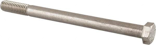 Value Collection - 3/8-16 UNC, 5" Length Under Head Hex Head Cap Screw - Partially Threaded, Grade 316 Stainless Steel, Uncoated, 9/16" Hex - Makers Industrial Supply